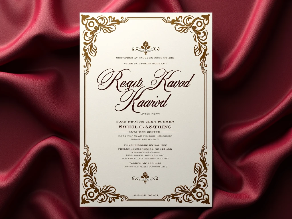 Invitación de lujo elegante